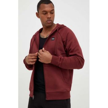 Under Armour bluză barbati, culoarea bordo, neted 1357111-424