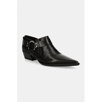 Vagabond Shoemakers cizme de piele CASSIE femei, culoarea negru, cu toc drept, 5850-001-20