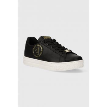 Versace Jeans Couture sneakers Court 88 culoarea negru, 76VA3SK3 ZPA48 G89