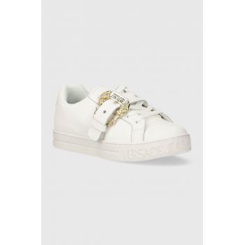 Versace Jeans Couture sneakers din piele Court 88 culoarea alb, 76VA3SK9 ZP311 003