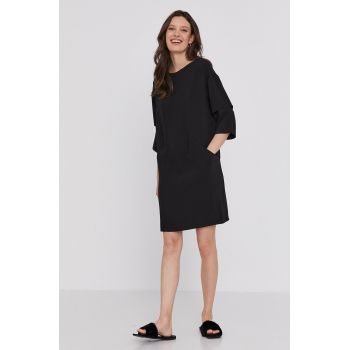 Answear Lab Rochie culoarea negru, mini, model drept