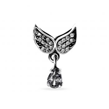 Charm din Argint 925 Angel Wings Crystal Clear 2.6g