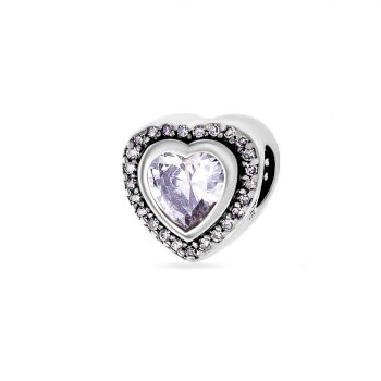 Charm din Argint 925 Crystal Heart 3.00g