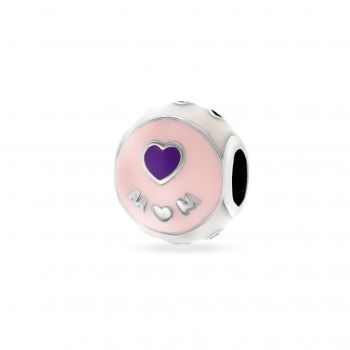 Charm din Argint 925 MOM Pink 3g