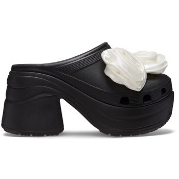 Saboti Crocs Siren Rosette Clog Negru - Black