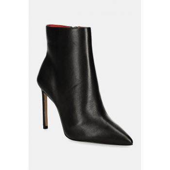 Aldo cizme de piele YIADER femei, culoarea negru, cu toc cui, 13659584 YIADER