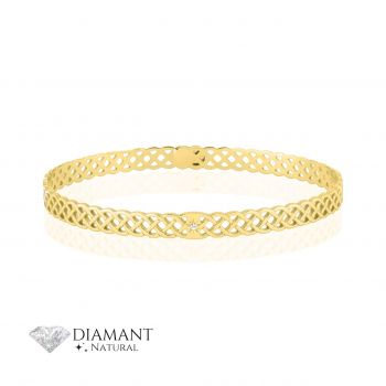 Brățară Eternity Moments din Aur 14K și diamant natural