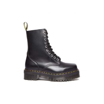 Dr. Martens bocanci de piele 1490 Quad Squared femei, culoarea negru, cu platforma, DM31147001