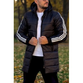 Geaca barbati neagra cu gluga - ACTIVe FULL