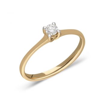 Inel Golden Aura din AUR 14K cu Diamant