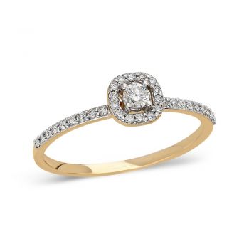 Inel Opulent Gold din AUR 14K cu Diamant