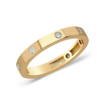 Inel Royal Gold din AUR 14K cu Diamant