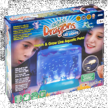 Set educativ STEM - AQUA DRAGONS Habitat Lumea subacvatica - acvariu Deluxe cu LED-uri