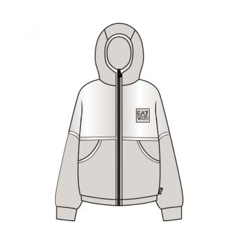 Hanorac EA7 W HOODIE FZ BR