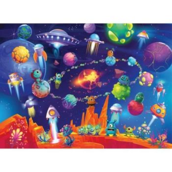 Puzzle monstri in spatiu 60 piese