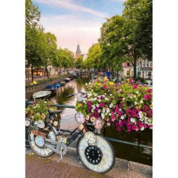 Ravensburger - Puzzle bicicleta in Amsterdam 1000 piese