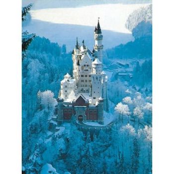 Ravensburger - Puzzle castelul Neuschwanstein iarna 1500 piese design nou