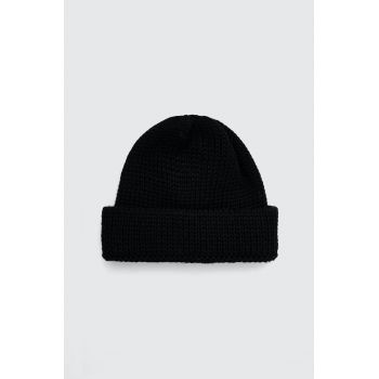 Universal Works căciulă de lână Short Watch Cap culoarea negru, de lână, din tesatura unia, 29351