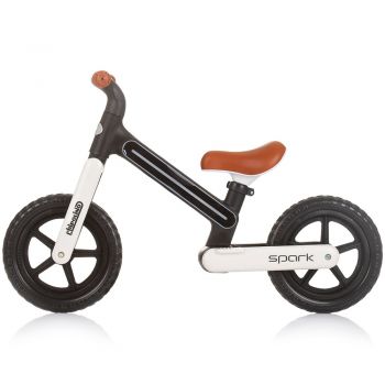 Bicicleta fara pedale Chipolino Spark black white