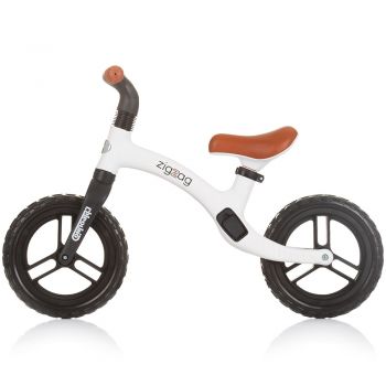 Bicicleta fara pedale Chipolino Zig Zag black white