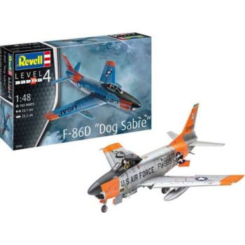 Macheta avion F-86D Dog Sabre - Revell 03832, scara 1:48