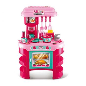 Set Bucatarie de Jucarie Little Chef – Kitchen Cook cu 33 de Accesorii pentru Copii