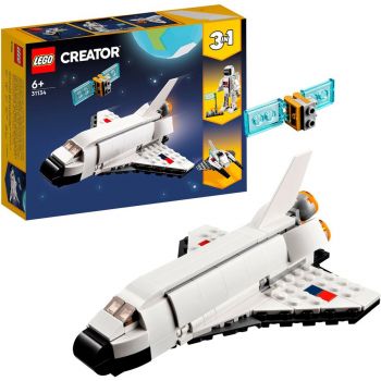 Set De Construit Creator 3in1 Space Shuttle Alb 31134