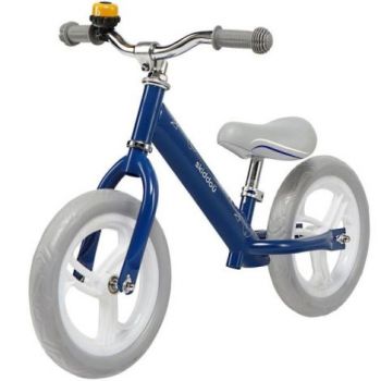 Bicicleta copii 2-5 ani, fara pedale, Nils Skiddou Denim Bleumarin, SKIDDOU sk2030012