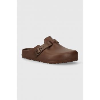 Birkenstock papuci Boston Eva femei, culoarea maro, 1027363