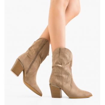 Botine dama Catheri Khaki