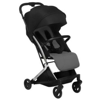 Carucior sport pliabil Skiddou Mikkeli Onyx, ultracompact pentru calatorii, Negru