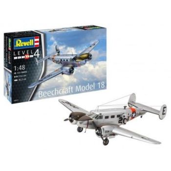 Macheta Avion Beechcraft Model 18 - Scara 1:48