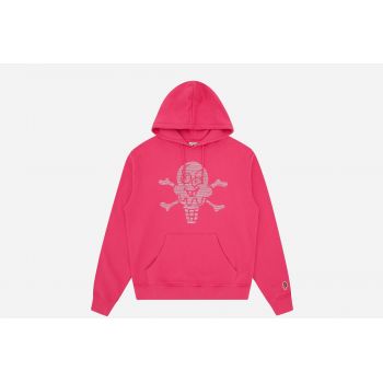 Rhinestone Cones & Bones Popover Hood