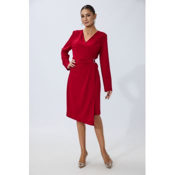 Rochie eleganta Maisy Marsala