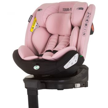 Scaun auto Chipolino Tourino I-Size 40-150 cm flamingo cu sistem Isofix