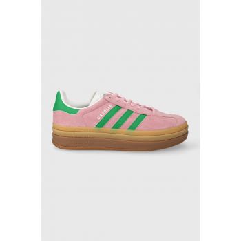 adidas Originals sneakers din piele întoarsă Gazelle Bold culoarea roz, IE0420