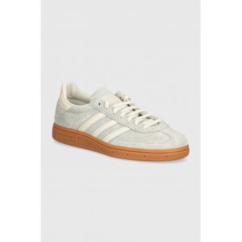 adidas Originals sneakers din piele intoarsă Handball Spezial W culoarea argintiu, IF6491