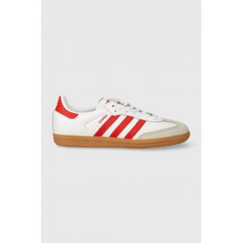 adidas Originals sneakers din piele Samba OG culoarea alb, IF6513