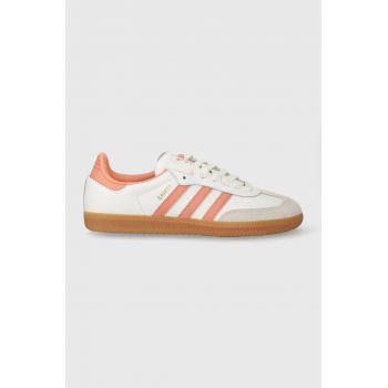 adidas Originals sneakers din piele Samba OG culoarea alb IG5932