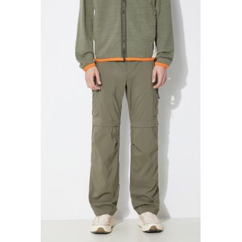 Columbia pantaloni Silver Ridge Utility barbati, culoarea verde, drept, 2012962