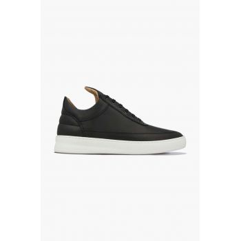 Filling Pieces sneakers din piele Low top Plain culoarea negru, 29726991861