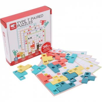 Joc de logica Montessori, Tetris T-Paired