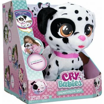 Jucarie 60191 Cry Babies Dalmatian Spot  Interactiva  Plastic Alb