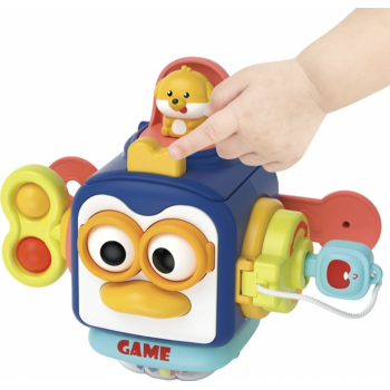 Jucarie interactiva cu activitati pentru bebelusi, Puzzle Busy Box