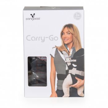 Marsupiu pentru bebelusi cu 6 pozitii Cangaroo Carry Go 2 Dark Grey