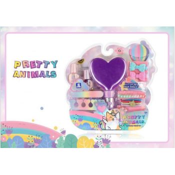 Set manichiura unghii si accesorii de par, Pretty Animals