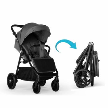 Carucior sport 0-48 luni cu pliere compacta Kidnort Sea Lion Black