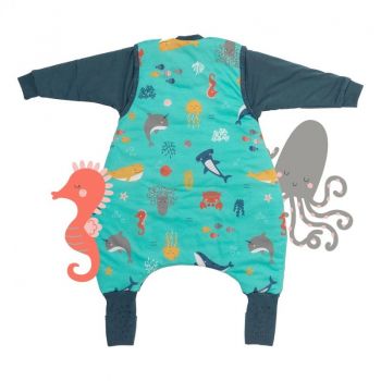 Sac de dormit cu picioruse si maneca lunga detasabila Under the Sea 70 cm + manseta 3.5 Tog