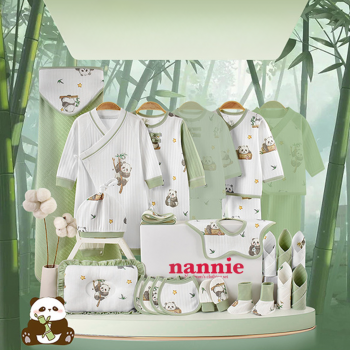 Set Cadou Bebe Verde 22 Piese Panda - 0-3 luni