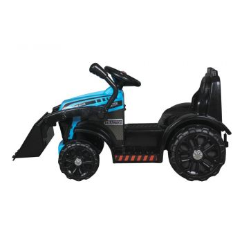 Buldozer electric 6V cupa mobila lumini si sunete 87x42x44 cm Blue